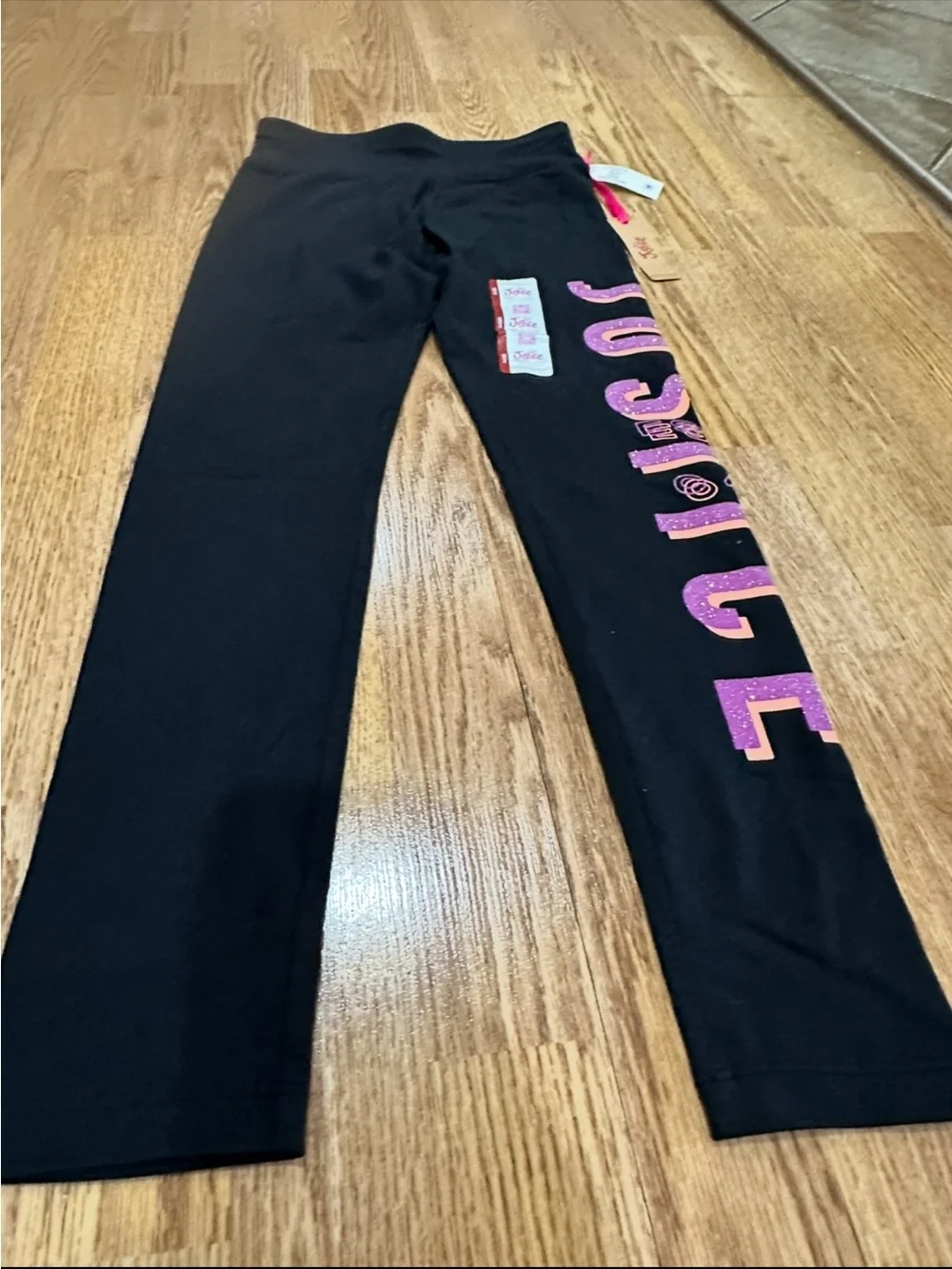 NEW 2 Pair Justice girls bottoms pants size 10